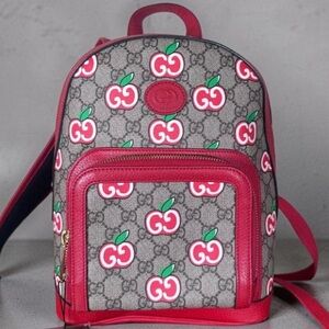 Authentic Gucci Supreme GG Apple Backpack